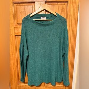 Old Navy Teal Cowl Neck Sweater